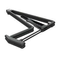 K&M 17580 BLACK HELI Acoustic Guitar Stand