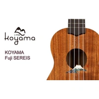 Koyama Design Series Fuji Tenor  Ukulele Solid Koa Top Aquila strings