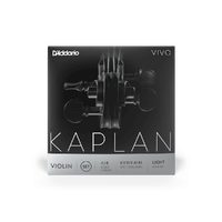 D'Addario Kaplan Vivo Violin D String, 4/4 Scale, Light Tension