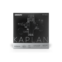 D'Addario Kaplan Vivo Violin D String, 4/4 Scale, Medium Tension