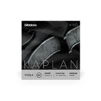 D'Addario Kaplan Vivo Viola String Set, Short Scale, Medium Tension