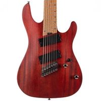 Cort KX307 Multi-scale 7-String Electric Guitar - Open Pore Mahogany