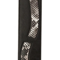 D'Addario Leather Guitar Strap,  Snake Skin Window