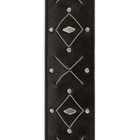 D'Addario Leather Strings and Studs Guitar Strap