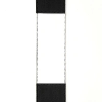 D'Addario Deluxe Leather Guitar Strap, Horizontal Stripe, Black and White