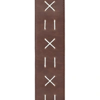 D'Addario Leather Guitar Strap, Decorative Stitch