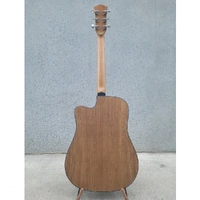 LA Guitars Spruce/ Walnut Dreadnought Acoustic Guitar C/w with EQ