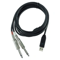 The Behringer Dual Mono 1/4ƒ?� Jack Connectors Stereo LINE Tp USB Interface Cable