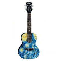 Luna Uke Starry Night Concert Ukulele with Gig Bag