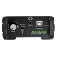 Mackie MDB-USB Stereo USB Direct Box with Ground Lift, and Balanced XLR Outputs