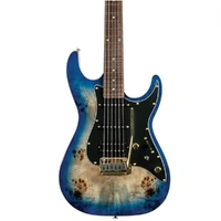 Michael Kelly 1960 Electric Guitar Burl Top Blue Burl Burst