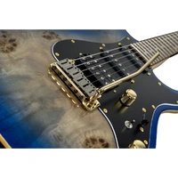 Electric Guitar 1960 Blue Burl Burst