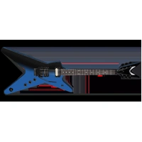 Dean ML 79 Floyd Rose Seymour Duncan Electric Guitar - Black to Blue Fade