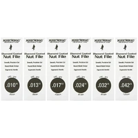 MusicNomad MN667 6-piece Electric Guitar Diamond Coated Nut File Set Super light Strings