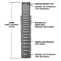 Music Nomad MN800 "Fret Shield" Fretboard Protector Guard for 25.5" Guitar Fret Scale