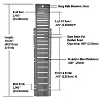 Music Nomad "Fret Shield" Fretboard Protector Guard for Gibson Electric Guitar Fret Scale