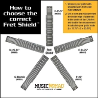 Music Nomad MN802 "Fret Shield" Fretboard Protector Guard for 25" Guitar Fret Scale