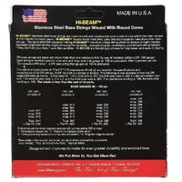 DR Strings MR5-45 Hi-Beam Stainless Steel Medium 5-String Bass Strings 45-125