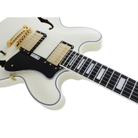 FUJIGEN FGN Masterfield Hollow Body Electric Guitar - Antique White