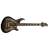 ESP Custom Shop Mystique CTM Electric Guitar Burled Maple Reptile Black Burst