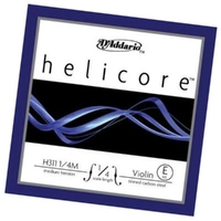 D'Addario Helicore Violin Single E String  1/4 Scale, medium Tension
