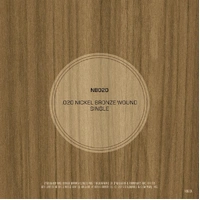 D'Addario NB020 Nickel Bronze Wound Acoustic Guitar Single String, .020