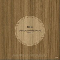 D'Addario NB045 Nickel Bronze Wound Acoustic Guitar Single String, .045