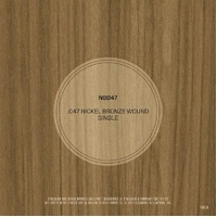 D'Addario NB047 Nickel Bronze Wound Acoustic Guitar Single String, .047
