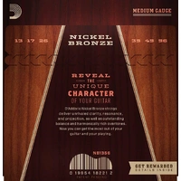 D'Addario Nickel Bronze Acoustic Guitar Strings Medium 13 - 56 - NB1356