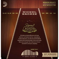 D'Addario NBM11541 Nickel Bronze Mandolin Strings, Gauges  11.5 - 41 Full Set