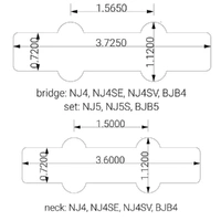 Nordstrand NJ4SV VINTAGE HUM-CANCELLING Bass Pickup Set
