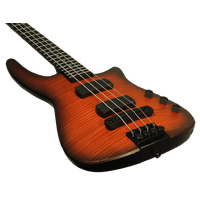 NS Designs NXT4A Headless Radius Bass Guitar - Sunburst
