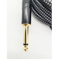 NVE Guitars Instrument Cable gold plated Plugs 10ft - 3m Straight to Straight - Black