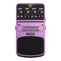 The Behringer 2-Mode OD300 Overdrive And Distortion Guitar Effects Pedal