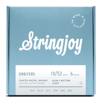 Stringjoy Orbiters | (10-52) Coated Nickel Wound Electric Guitar Strings 4 Sets