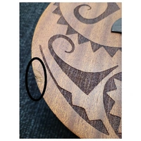 Oscar Schmidt Baritone Ukulele  Hawaiian Tattoo - Mahogany ( Chip on the body )