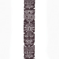 D'Addario Woven Guitar Strap, Tiki Totem Pole, Black & White