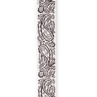 D'Addario Woven Guitar Strap, Paisley, White
