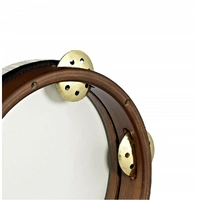 Meinl Percussion PAV10AB-M-TF 10-Inch Rubber Wood Pandeiro / Vented Brass Jingle