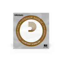 D'Addario PB025 Phosphor Bronze Wound Acoustic Guitar Single String, .025