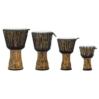 Pearl  Seamless Synthetic Shell Djembe Rope Tuned - Zebra Grass 12in