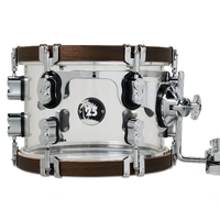 PDP 25th-Anniversary 5-piece Clear Acrylic Drum Kit Inc Snare and Hardware