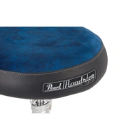 Pearl Roadster 15" Vented Round  Cloth Blue Cushion Drum Throne