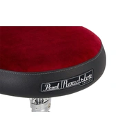 Pearl Roadster 15" Vented Round  Cloth Red Cushion Drum Throne