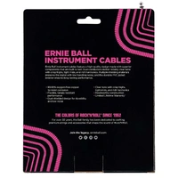 Ernie Ball 30' Coiled Straight / Angle Instrument Cable - White - 30 Foot PO6045
