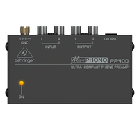 The Behringer Ultra-Compact Microphono PP400 Phono Pre Amplifier