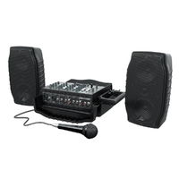 The Behringer Ultra-Compact 200-Watt 5-Channel Europort PPA500BT Compact PA