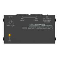 The Behringer Ultra-Compact Micropower PS400 Pre Amplifier Phantom Power Supply