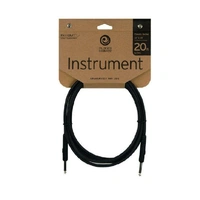 3 x D'addario Planet Waves 20ft Classic Series 1/4" Instrument Cable Straight 