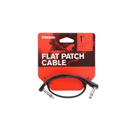 D'Addario Right Angled Flat Patch Cable - 12" - Single cable 1 foot